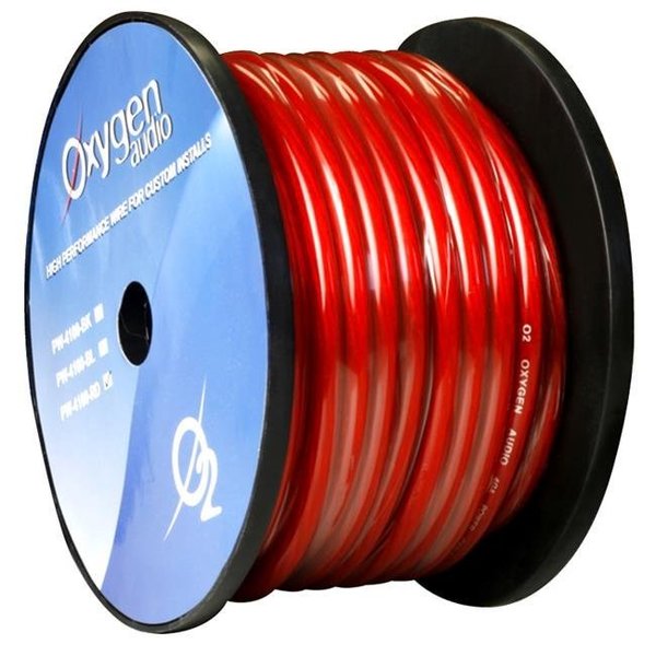 Audiop AUDIOP PW4100RD 4 Gauge 100 ft. Power Wire - Red PW4100RD